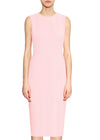 Krew Blush Pink Round Neck Sheath Dress